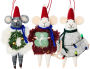 Felted Holiday Mice, Assorted 3 Styles