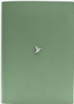 Alternative view 1 of Sage Green Brass Hummingbird journal