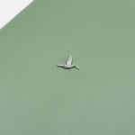Alternative view 4 of Sage Green Brass Hummingbird journal