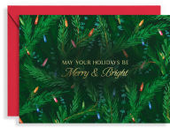 Title: XMAS OFF/FOIL A6 Merry Bright String Lights FLD S/10