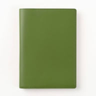 Title: Paper Source Green Leather Refillable A5 Journal Cover