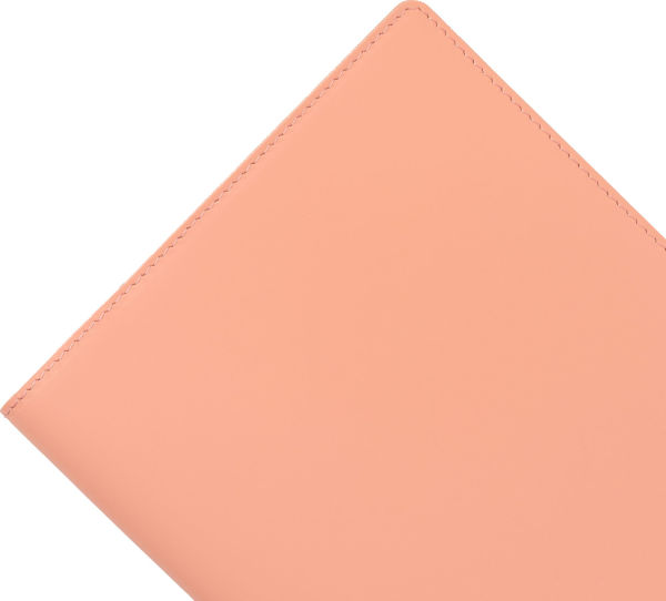 Paper Source Peach Leather Refillable A5 Journal Cover