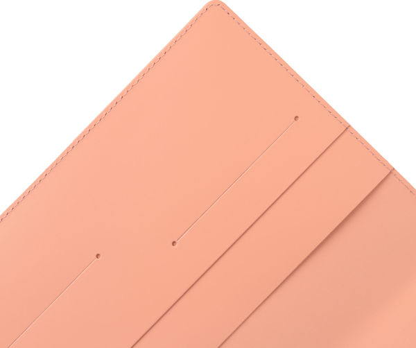 Paper Source Peach Leather Refillable A5 Journal Cover