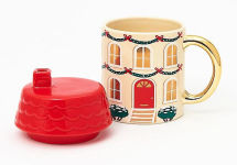 Alternative view 2 of Holiday House Lidded Mug