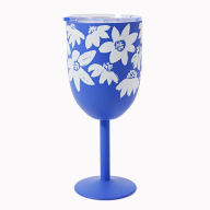 Title: Lidded Floral Wine Tumbler Exclusive