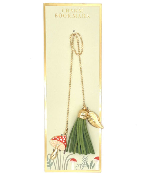 Charm Tassel Bookmark Mushroom Leave