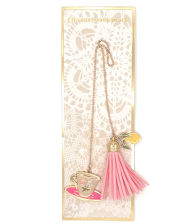 Title: Charm Tassel Bookmark Tea Cup Lemon