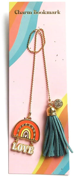 Charm Tassel Bookmark Love Rainbow