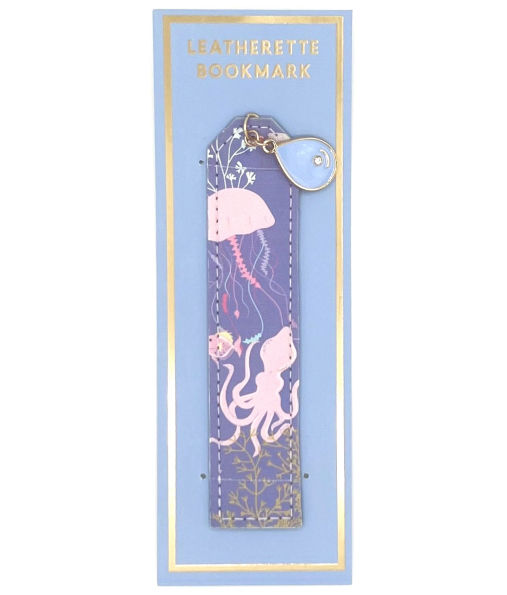Leatherette Bookmark Sea