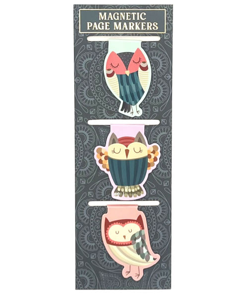 S3 Magnetic Bookmark Owls