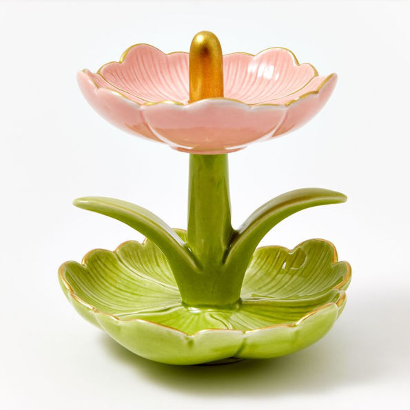 Ceramic Floral Jewelry Holder Exclusive