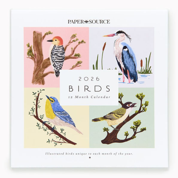 2026 Paper Source Birds Calendar