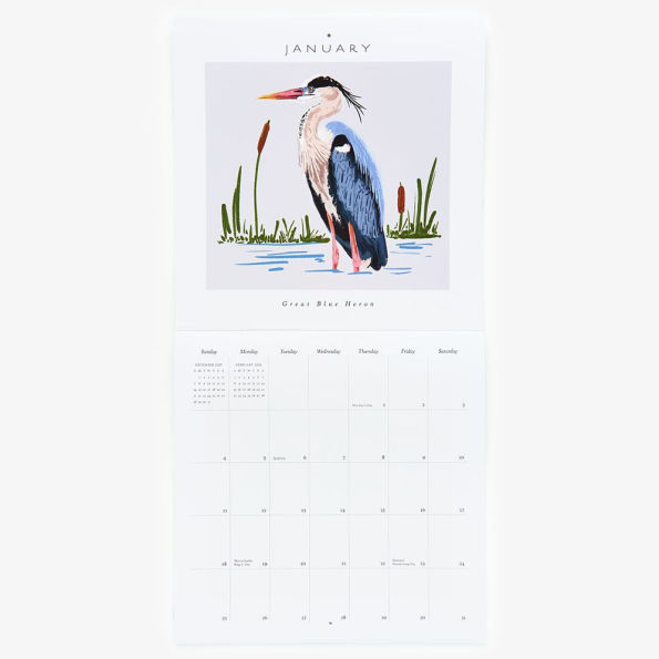 2026 Paper Source Birds Calendar