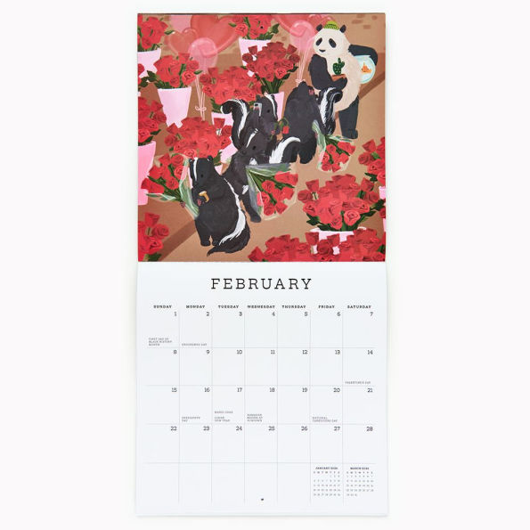 2026 Paper Source Critter Friends Calendar