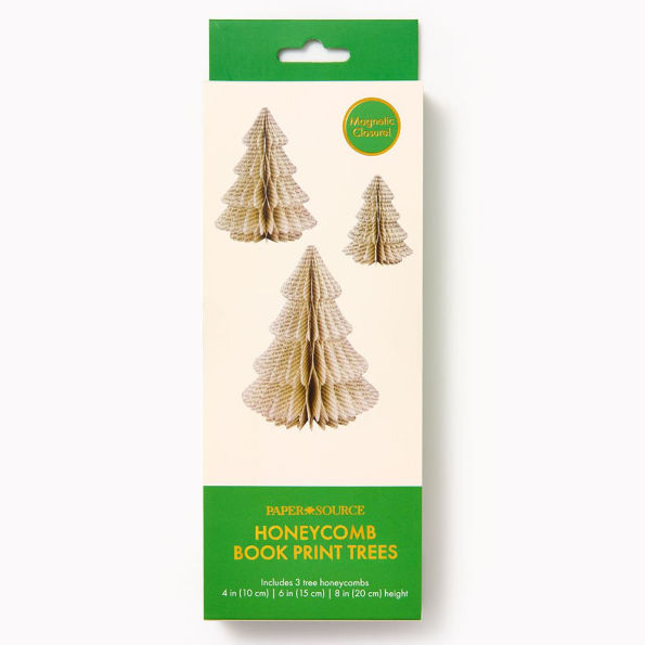Honeycomb Book Print Trees