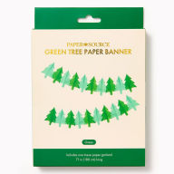 Title: Green Tree Paper Banner