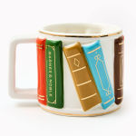 Alternative view 2 of Bookshelf Ceramic Mug
