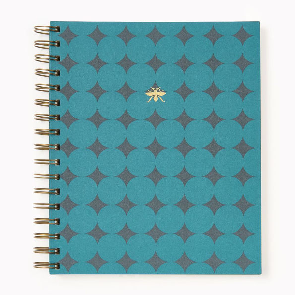 Teal Diamond Paper Wasp Daily Planner
