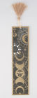Alternative view 2 of Linen Texture Paper Celestial Printed Bookmark Moon