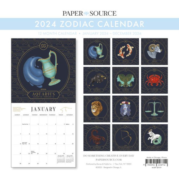2024 Zodiac Calendar by Envision3 Barnes & Noble®
