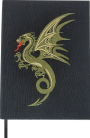 EMBROIDERED JOURNAL DRAGON- BLACK