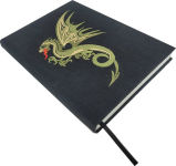 Alternative view 2 of EMBROIDERED JOURNAL DRAGON- BLACK