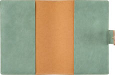 Alternative view 3 of Paper Source Sage Green A5 Leather Journal Cover with Clasp