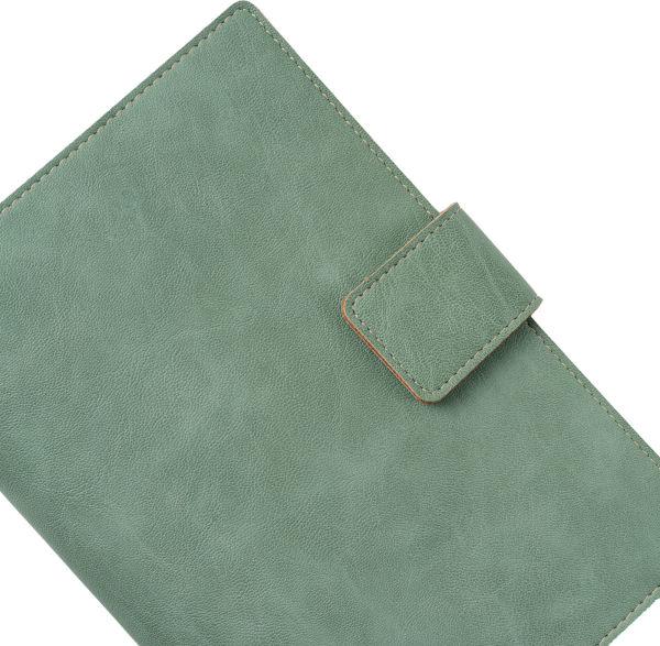 Paper Source Sage Green A5 Leather Journal Cover with Clasp