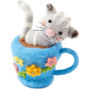 Felted Cats in Teacups, Assorted