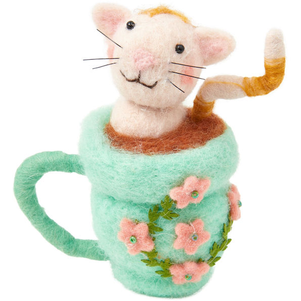 Felted Cats in Teacups, Assorted