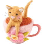 Alternative view 5 of Felted Cats in Teacups, Assorted