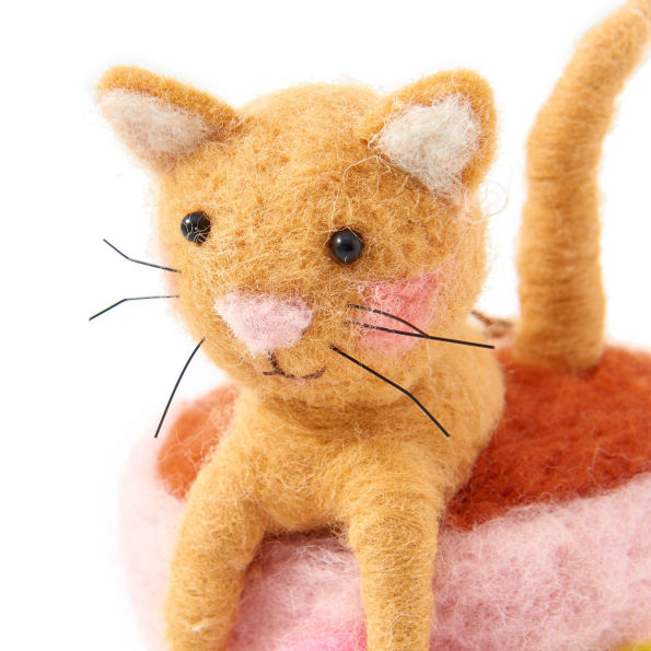 Felted Cats in Teacups, Assorted