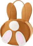 Alternative view 2 of Bunny and Pom Tail Basket