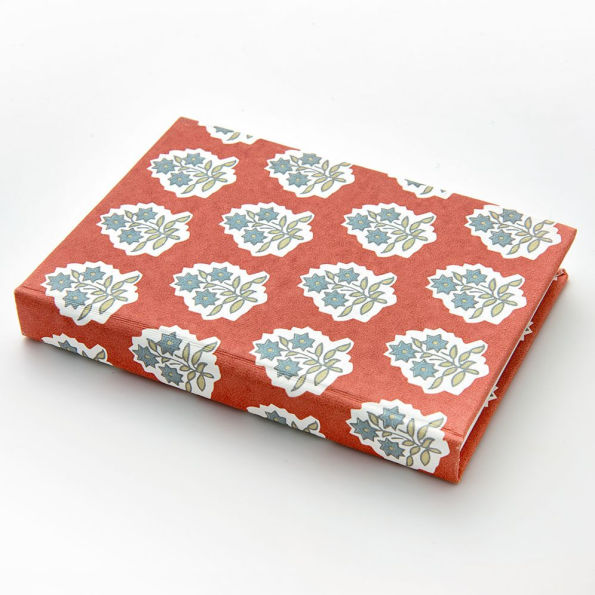 Red and Blue Hardcover Notebook