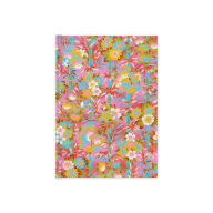 Title: Heritage Medium Notebook Cluster Flowers / Bamboo Purple