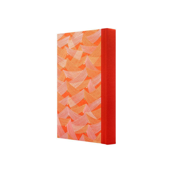 Classic Medium Journal A5 Geometric Waves / Orange