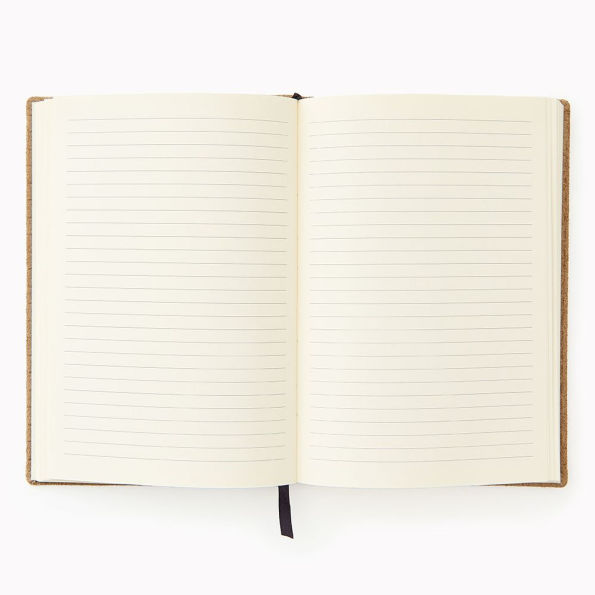 Jeremiah Brent Tan Woven Suede Leather Journal