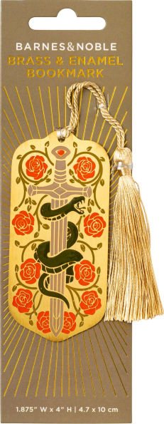 Rose Garden Serpent Sword Bookmark