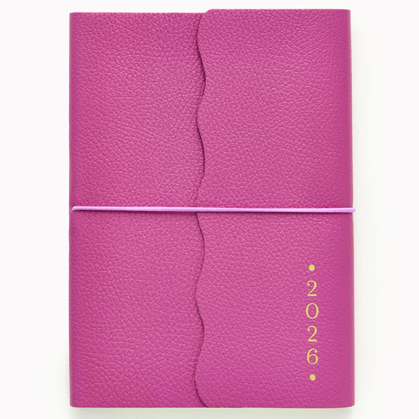 2025-2026 Purple Leather Chicago Ave Weekly Planner