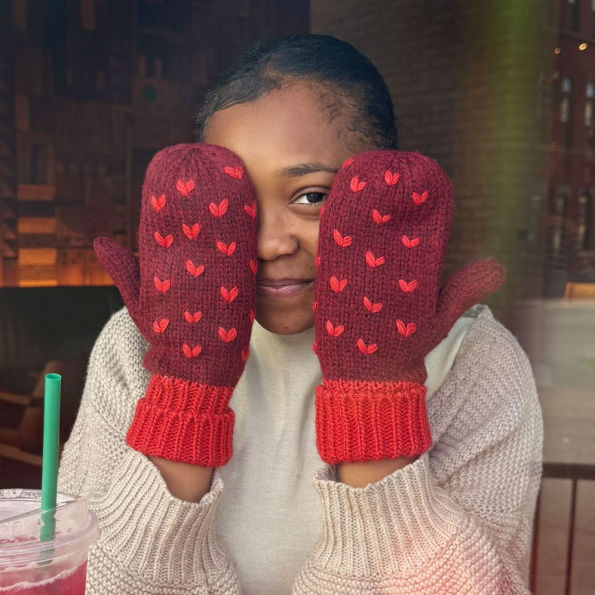 Heart Mittens
