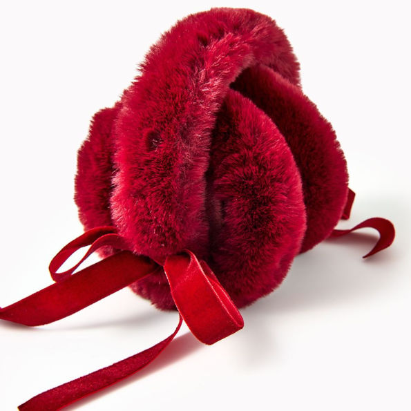 Fuzzy Bow Earmuffs