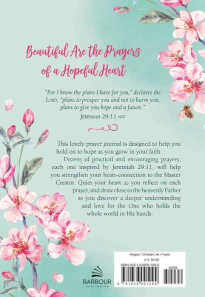 180 Prayers for a Hopeful Heart Devotional Journal: Devotional Prayers Inspired by Jeremiah 29:11