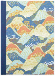 Title: Classic Large Journal Rolling Hills / Blue / Peach