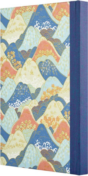 Classic Large Journal Rolling Hills / Blue / Peach