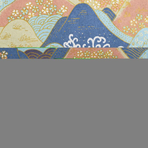 Classic Large Journal Rolling Hills / Blue / Peach