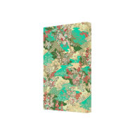 Title: Turquoise Floral Heritage Notebook