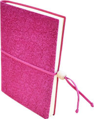 Title: Daisy Design Italian Leather Journal 6x8 Raspberry