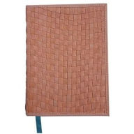 Title: Peach Woven Leather Journal