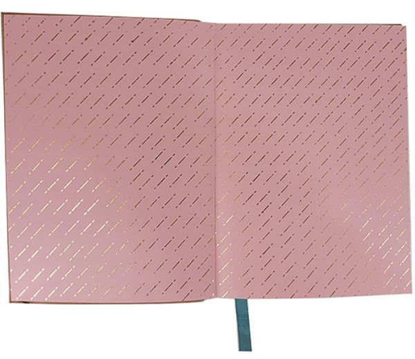 Peach Woven Leather Journal