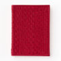 Red Dahlia Woven Leather Journal